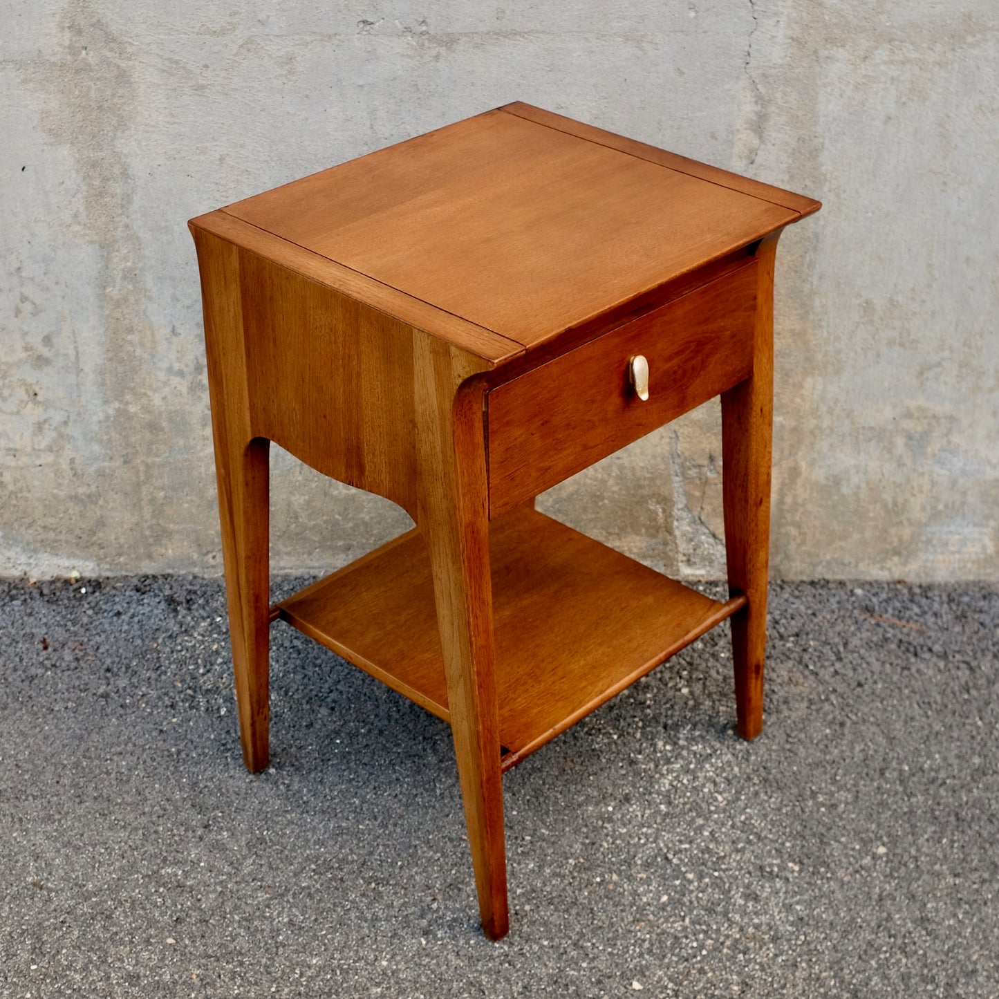 Drexel Furniture "Profile" Walnut Nightstand
