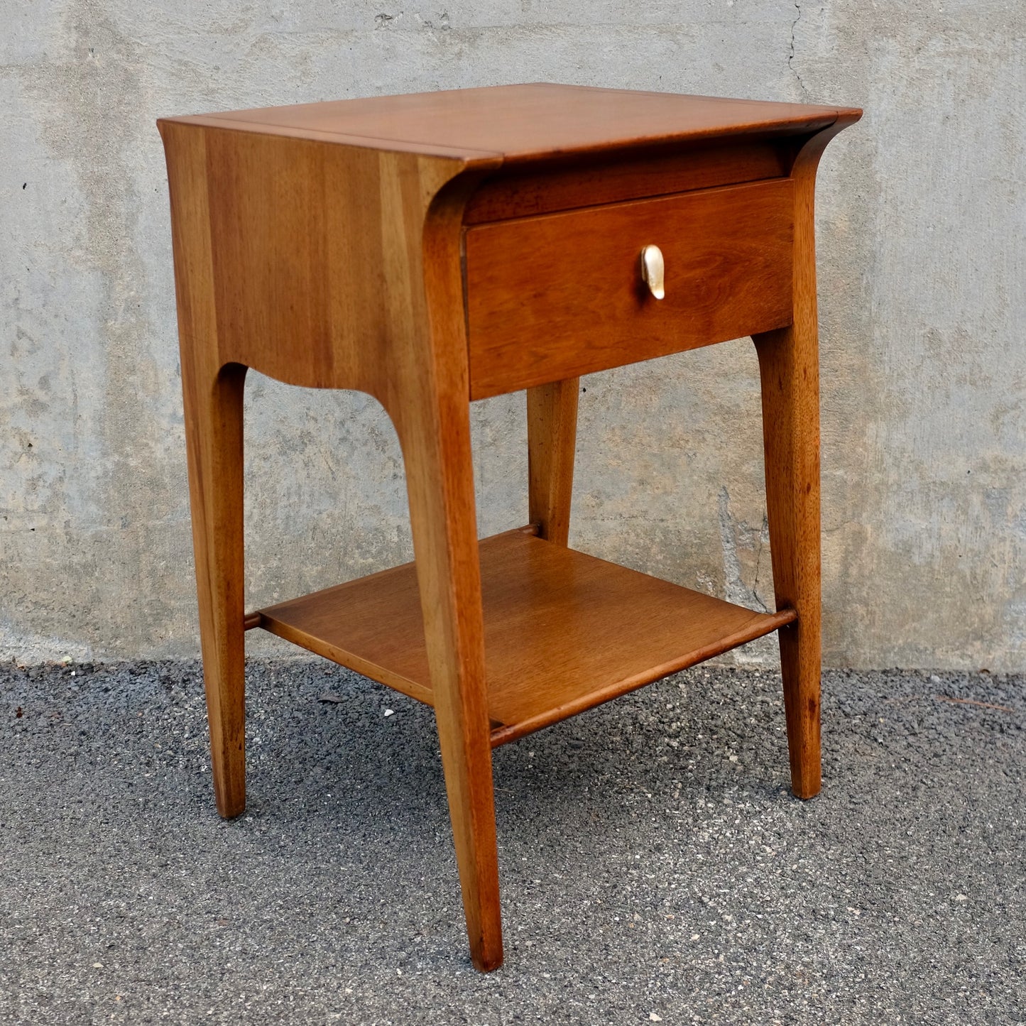 Drexel Furniture "Profile" Walnut Nightstand