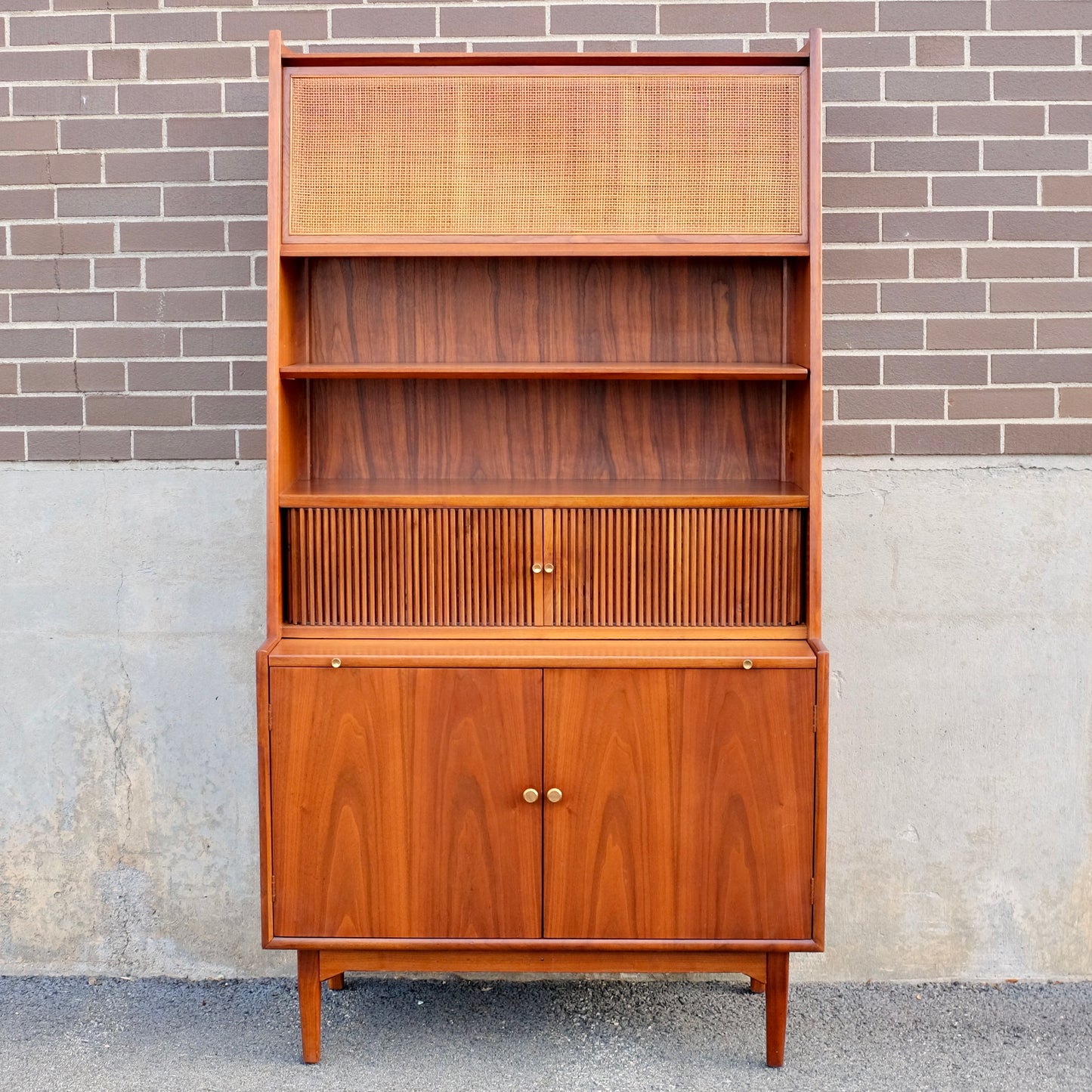 Drexel Furniture "Declaration" Secretary Desk & Bookcase with Stereo Console