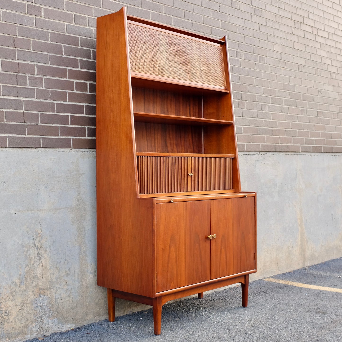 Drexel Furniture "Declaration" Secretary Desk & Bookcase with Stereo Console