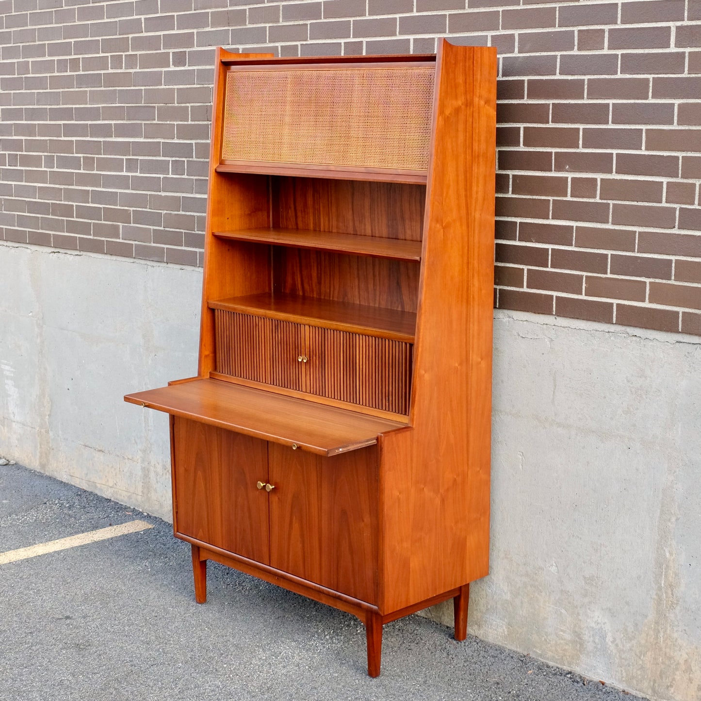 Drexel Furniture "Declaration" Secretary Desk & Bookcase with Stereo Console