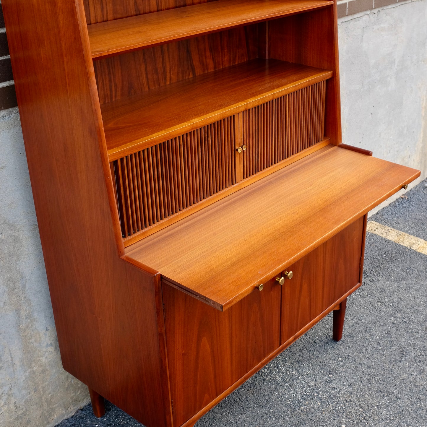 Drexel Furniture "Declaration" Secretary Desk & Bookcase with Stereo Console