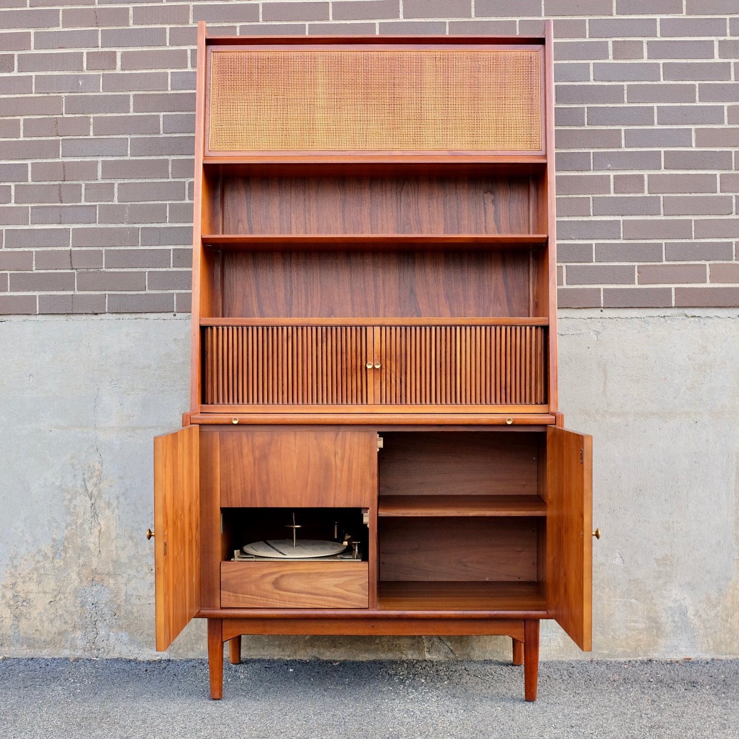 Drexel Furniture "Declaration" Secretary Desk & Bookcase with Stereo Console