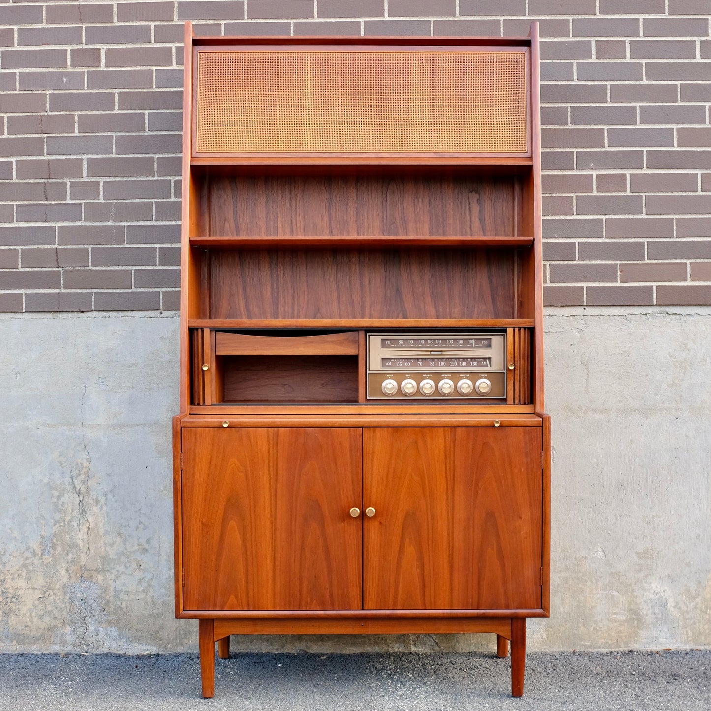 Drexel Furniture "Declaration" Secretary Desk & Bookcase with Stereo Console