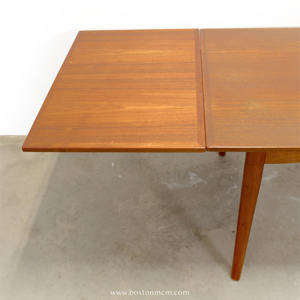 Danish Teak Draw Leaf Dining Table - #A2248