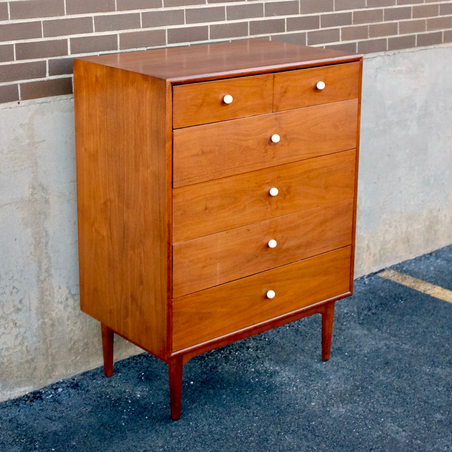 Drexel Furniture "Declaration" Walnut Tall Dresser