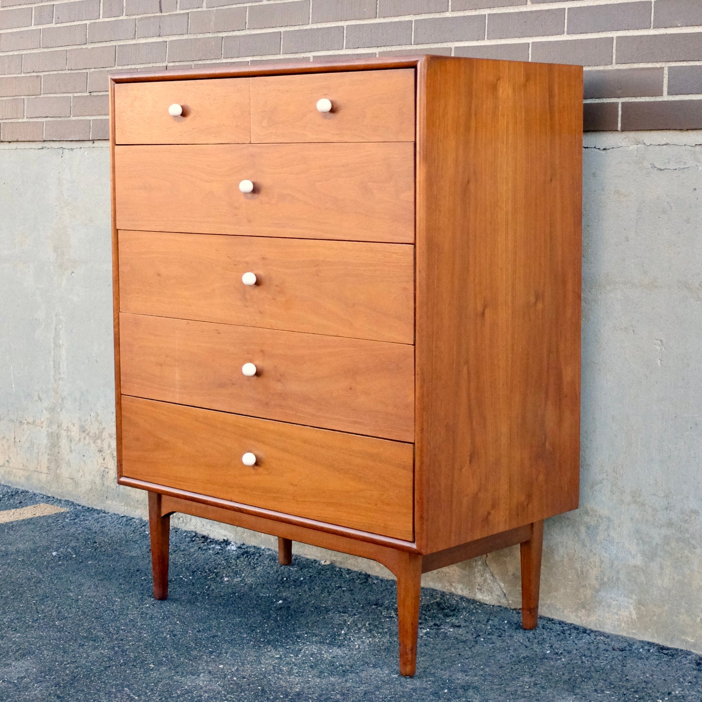 Drexel Furniture "Declaration" Walnut Tall Dresser