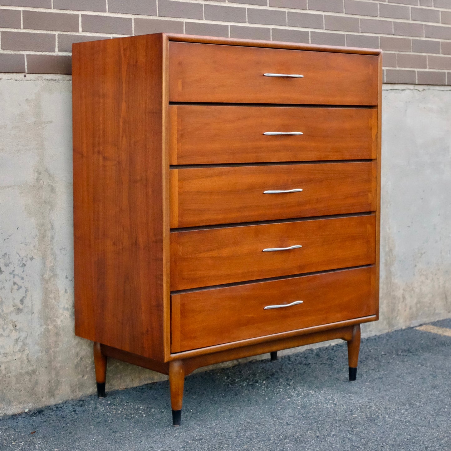 Lane Furniture "Acclaim" Tall Walnut & Ash Dresser