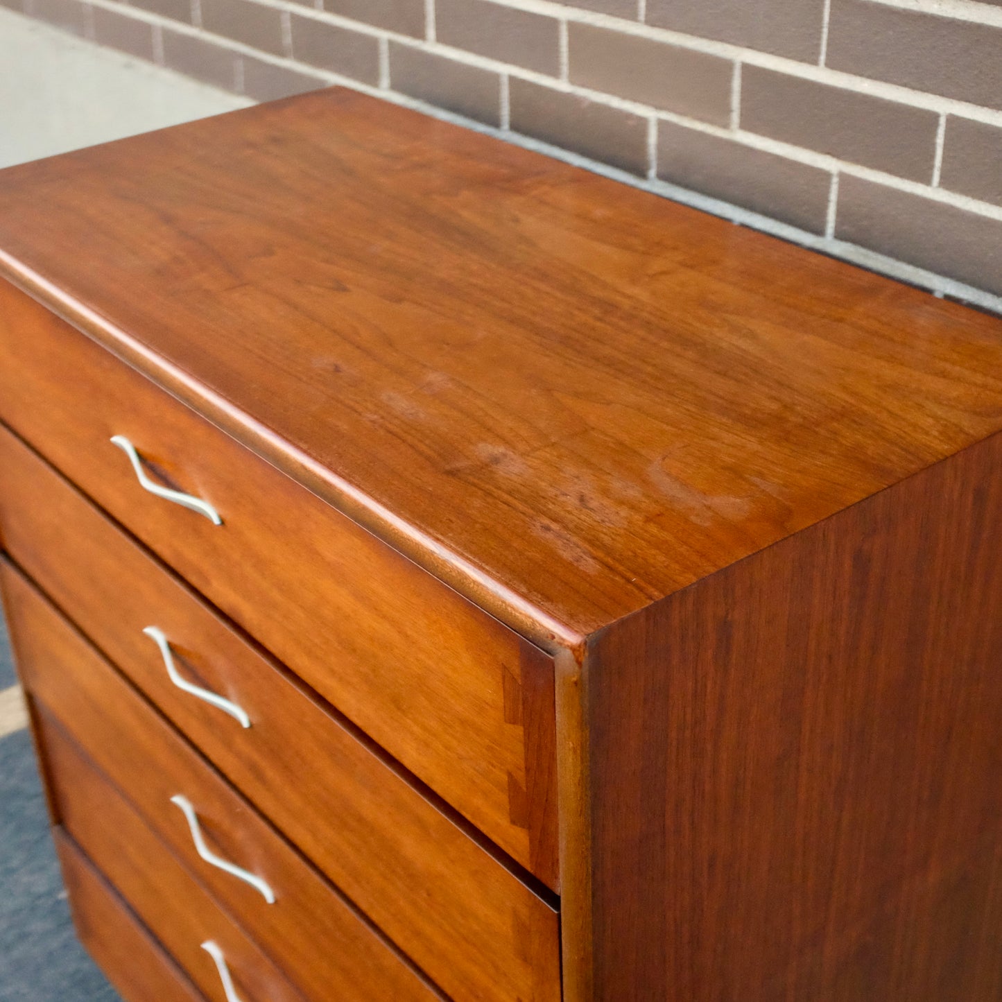 Lane Furniture "Acclaim" Tall Walnut & Ash Dresser