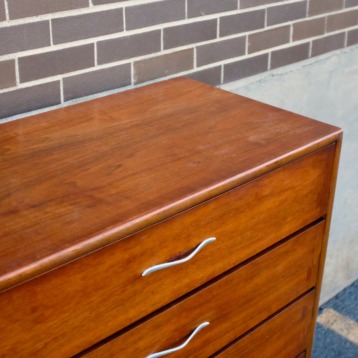 Lane Furniture "Acclaim" Tall Walnut & Ash Dresser
