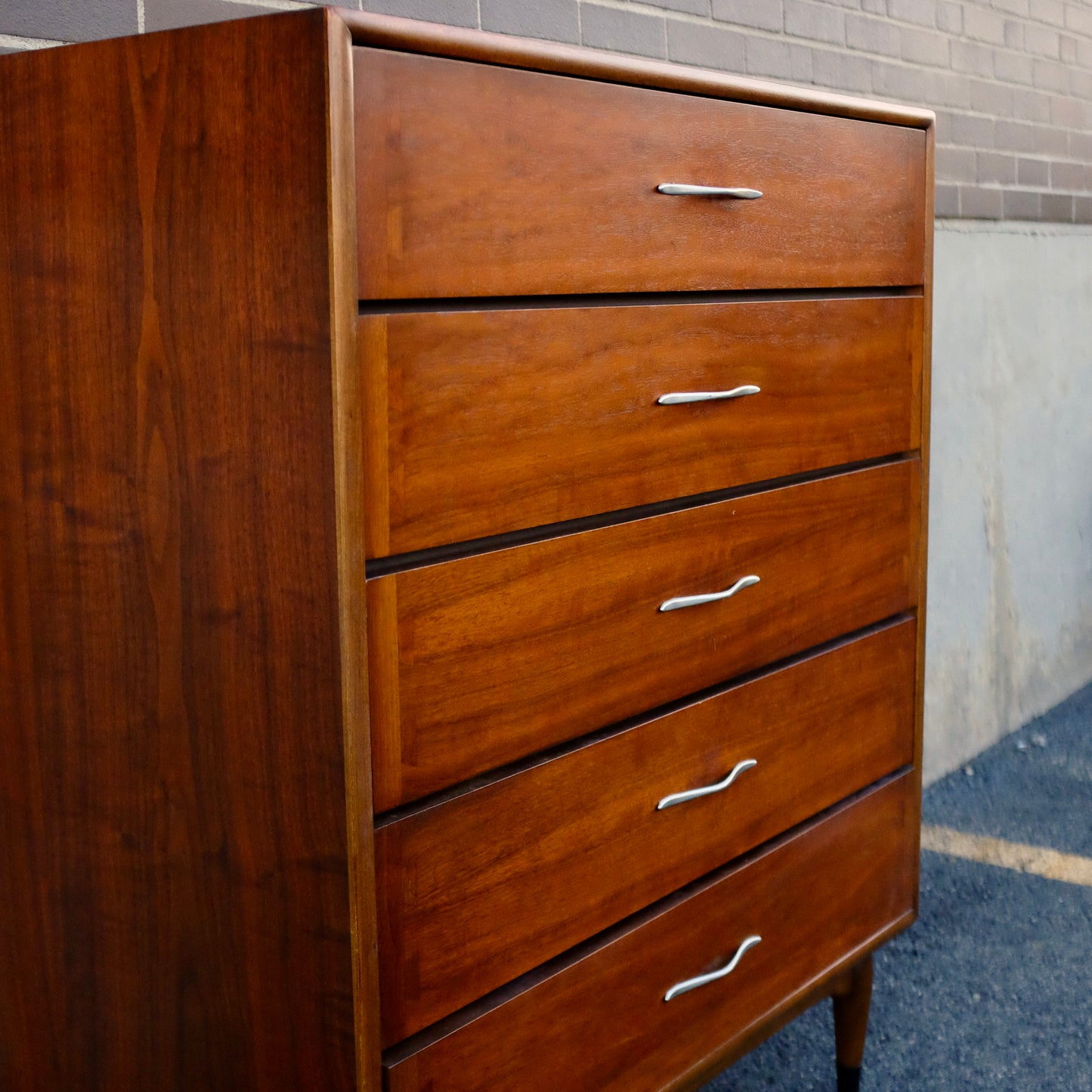 Lane Furniture "Acclaim" Tall Walnut & Ash Dresser