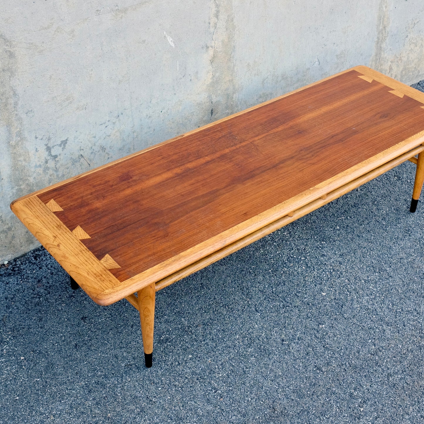 Lane Furniture "Acclaim" Walnut and Ash Coffee Table