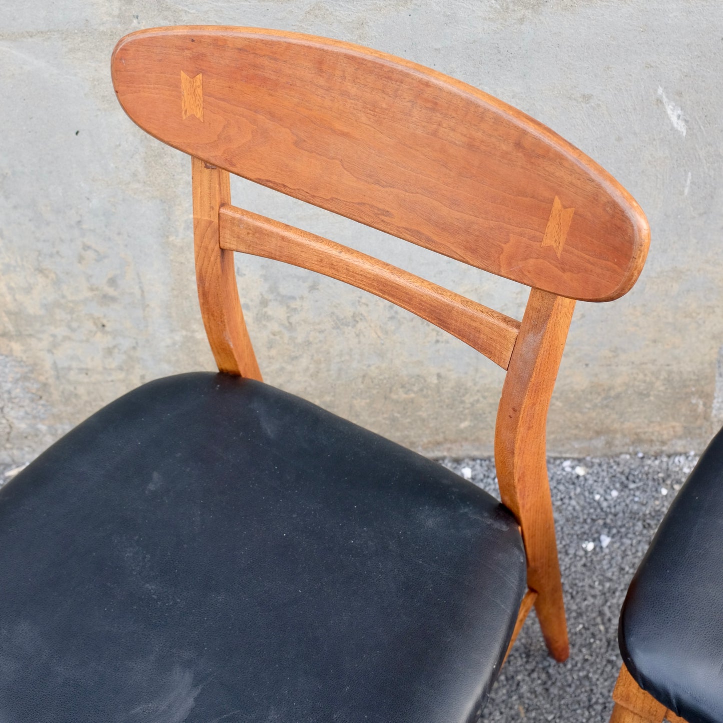 Lane Furniture "Acclaim" Walnut & Ash Dining Chairs - Set of 2