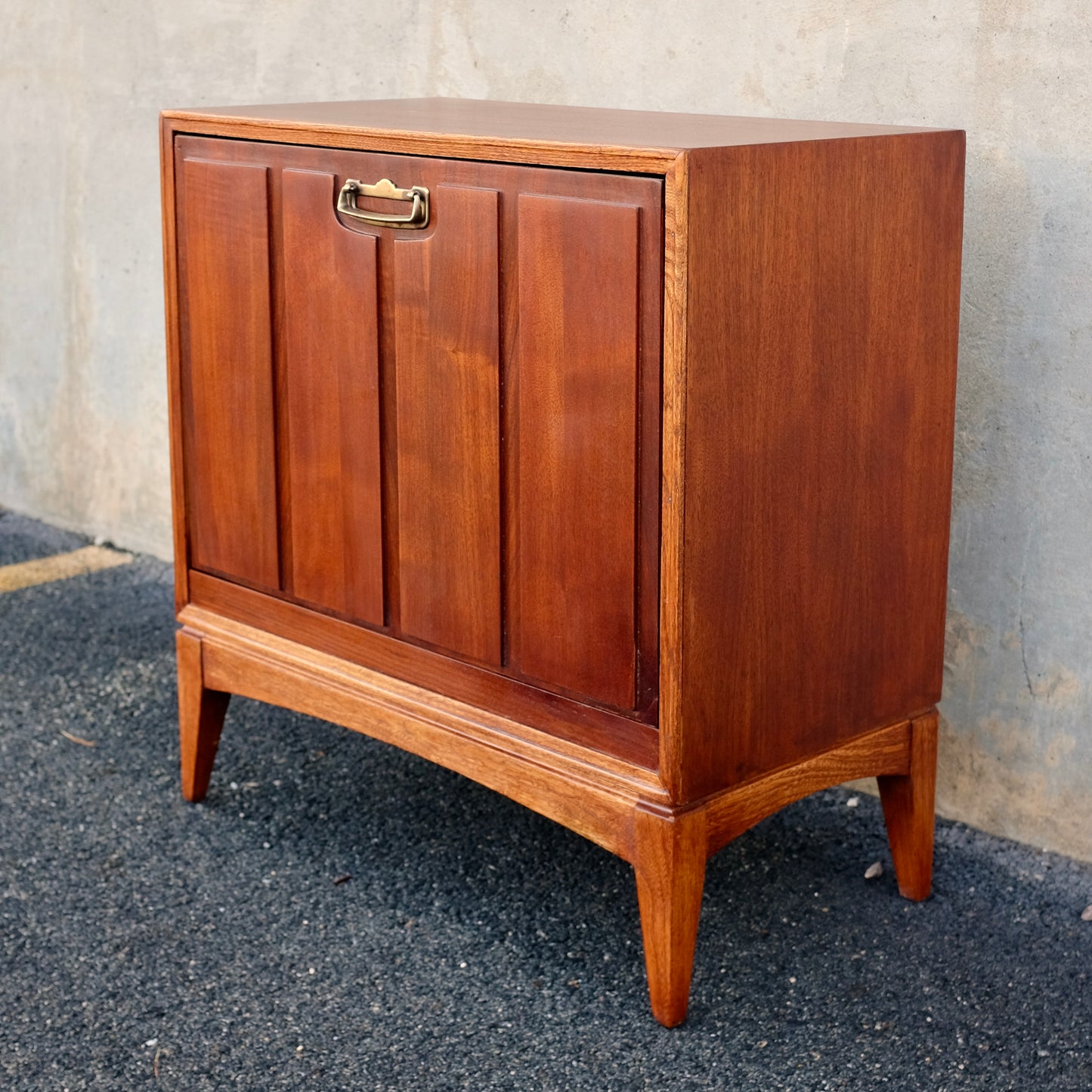 Lane Furniture Walnut Record Cabinet