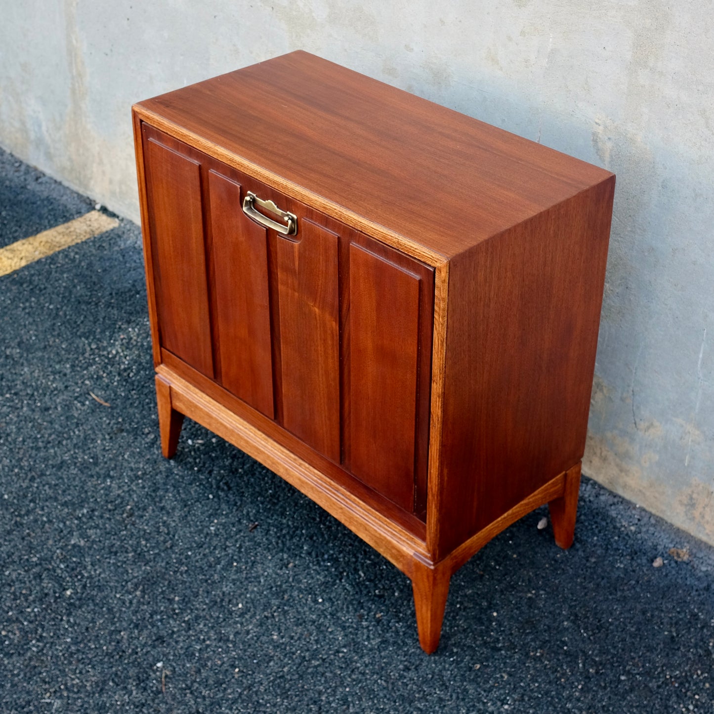 Lane Furniture Walnut Record Cabinet