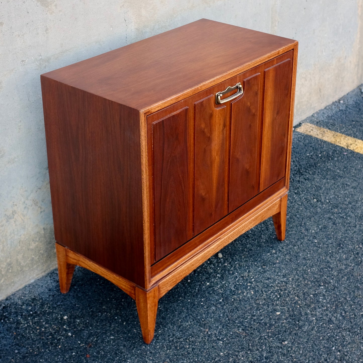 Lane Furniture Walnut Record Cabinet