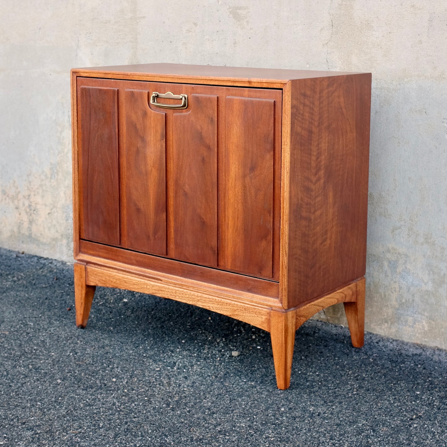 Lane Furniture Walnut Record Cabinet