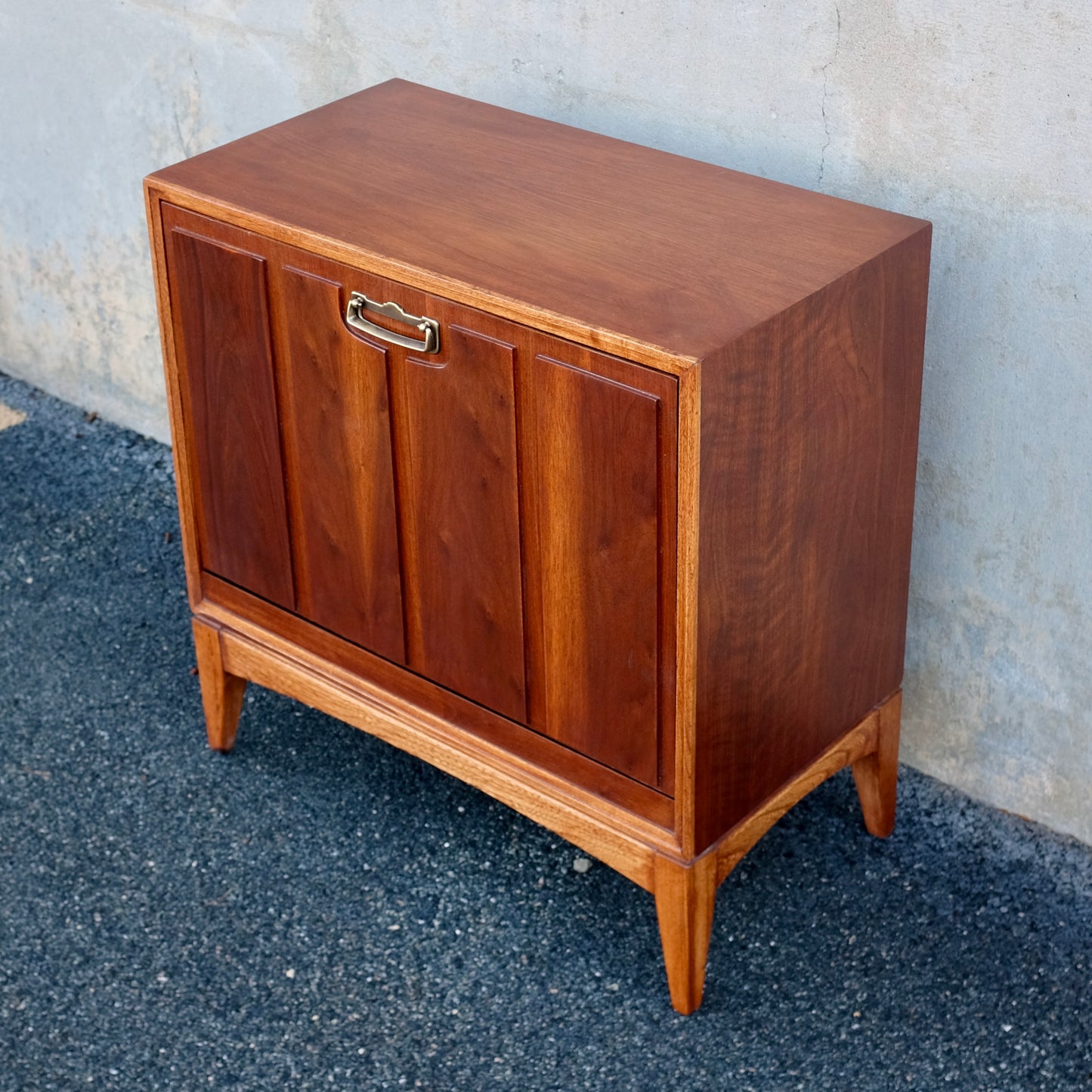 Lane Furniture Walnut Record Cabinet