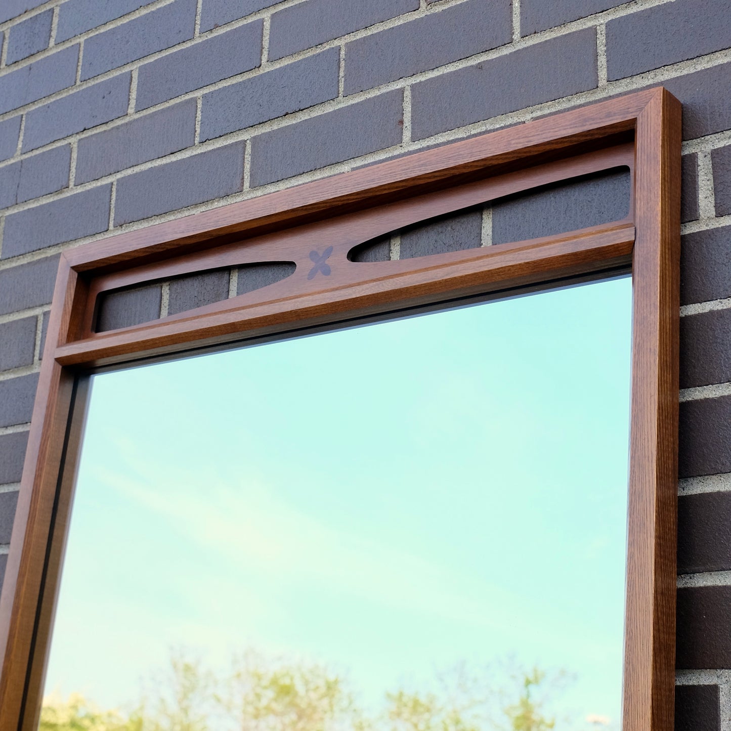 Bassett Furniture "Monterey" Walnut & Rosewood Low Dresser & Mirror