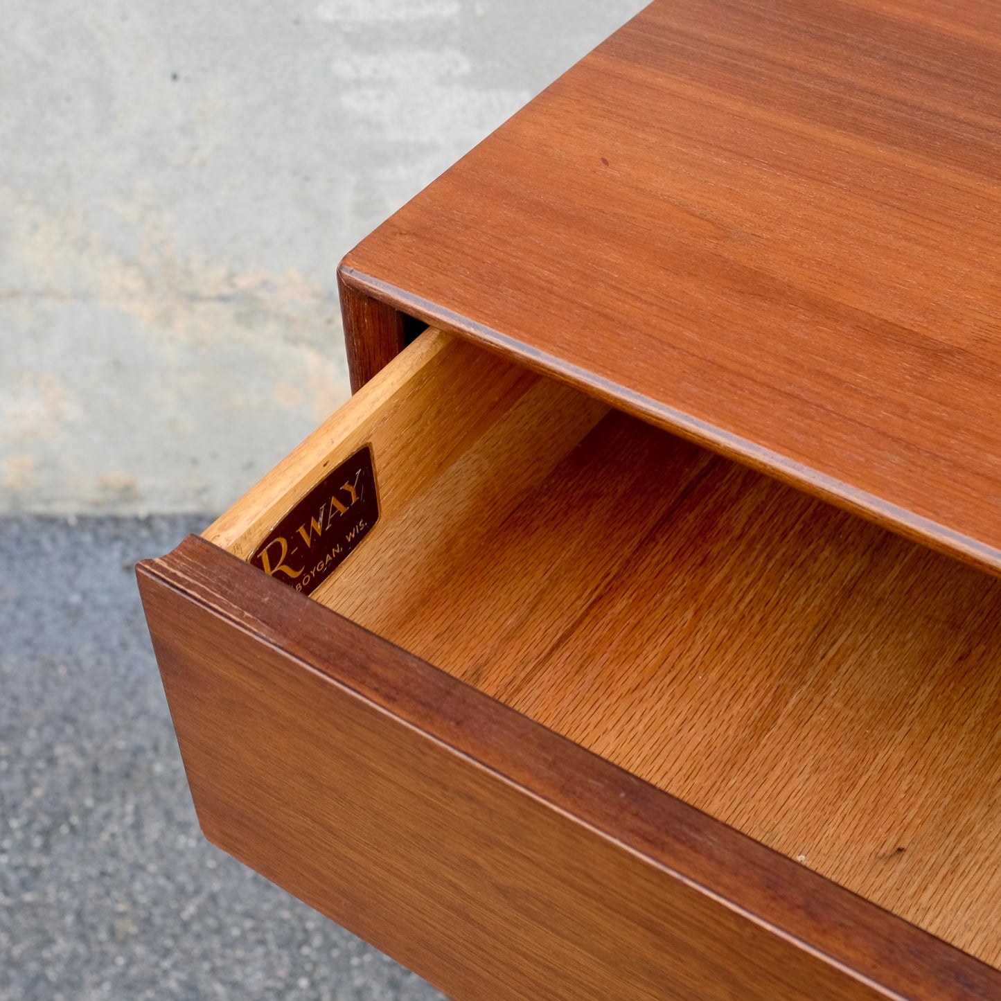 R-Way Furniture Walnut Nightstand
