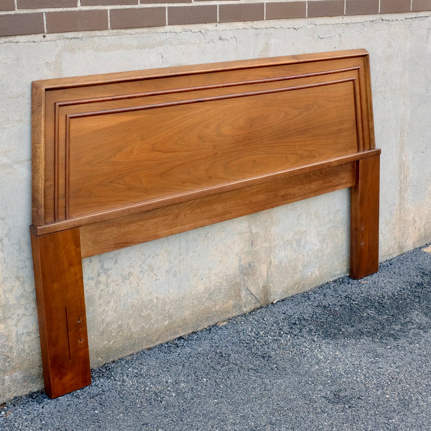 American of Martinsville "Harlequin" Walnut Queen Headboard