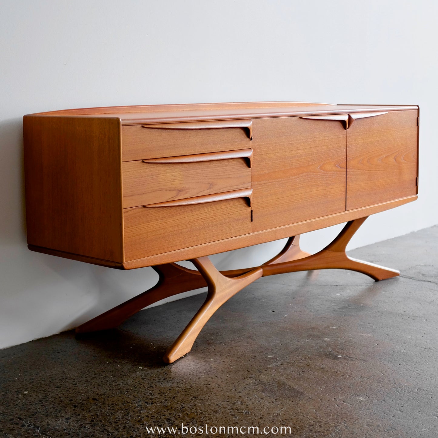 Beithcraft Teak Credenza Designed by Val Rossi