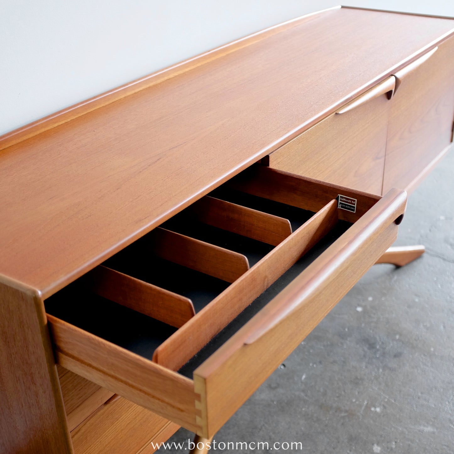 Beithcraft Teak Credenza Designed by Val Rossi