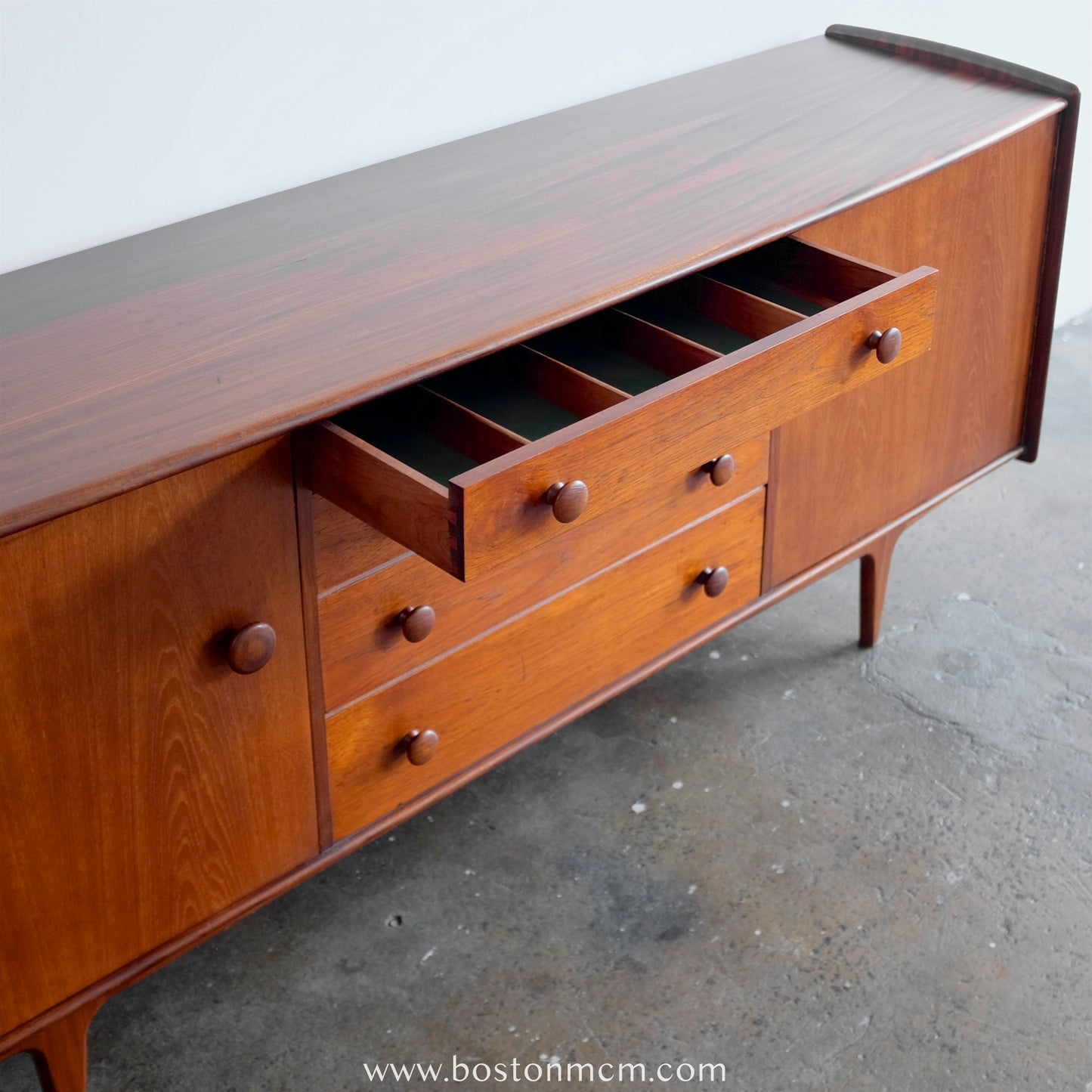 A. Younger "Volnay" Teak & Afromosia 78" Credenza / Sideboard - #A113