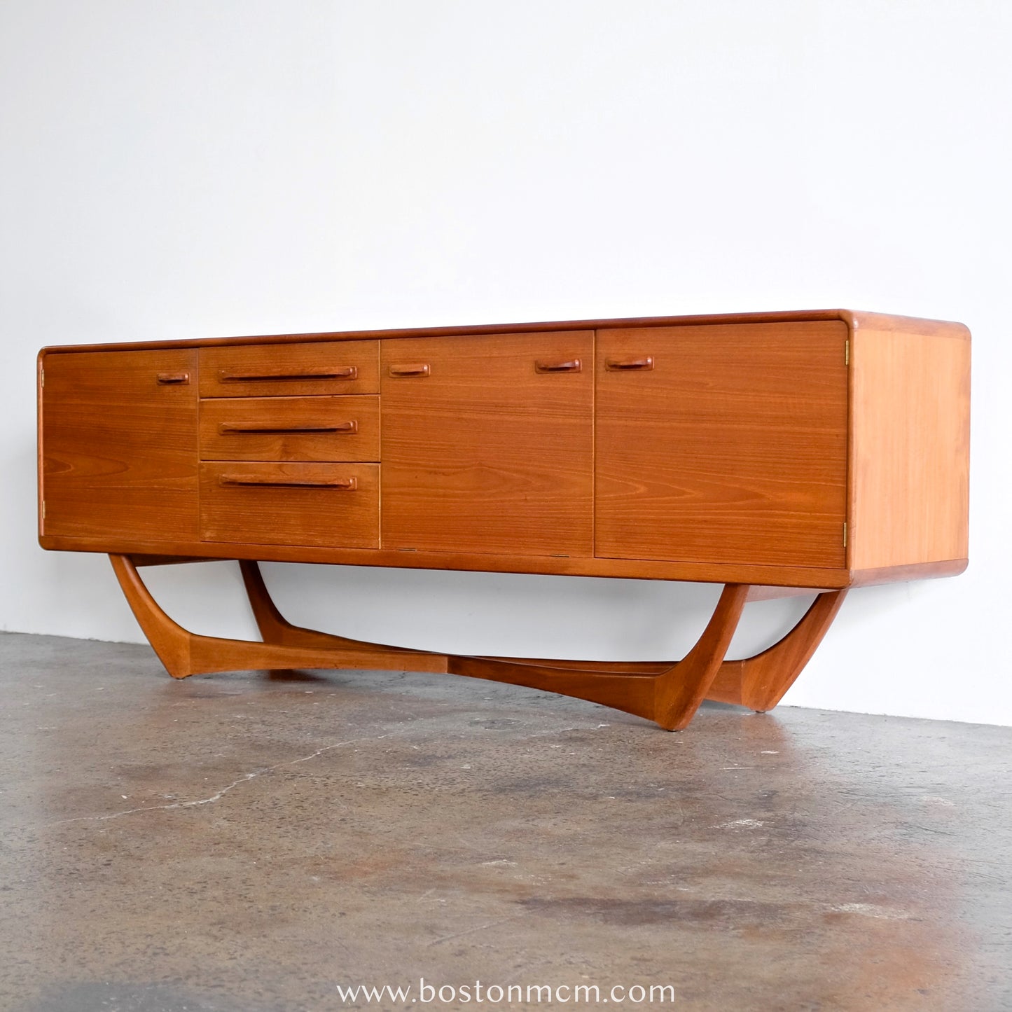 Beithcraft "Symphony" Teak Credenza Designed by Val Rossi