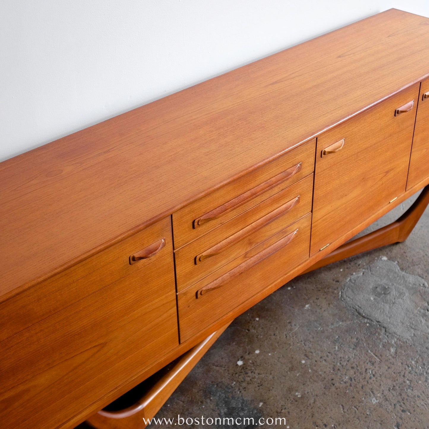 Beithcraft "Symphony" Teak Credenza Designed by Val Rossi
