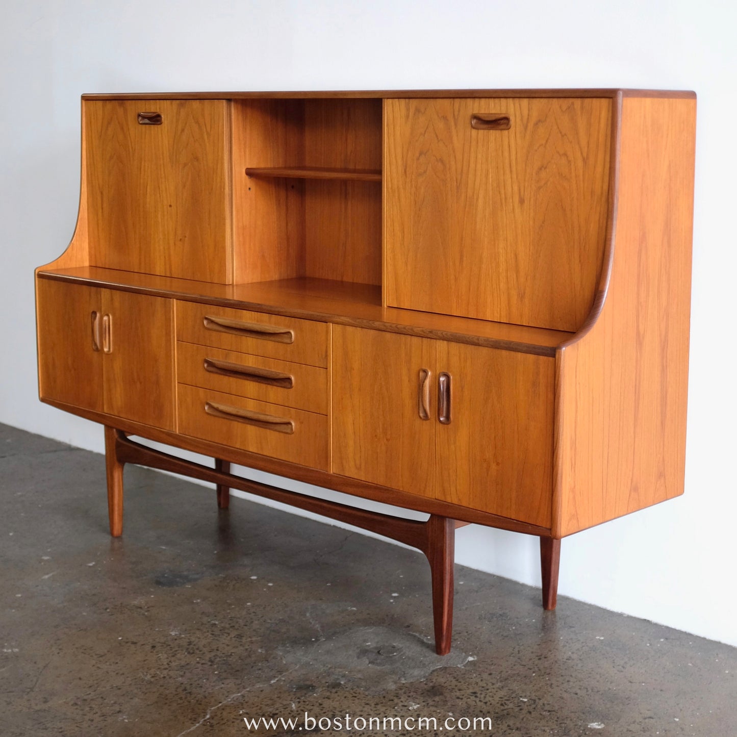 G-Plan "Fresco" Teak Tall Sideboard Designed by V.B. Wilkins