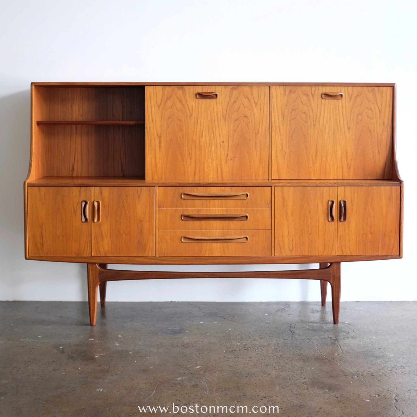 G-Plan "Fresco" Teak Tall Sideboard Designed by V.B. Wilkins