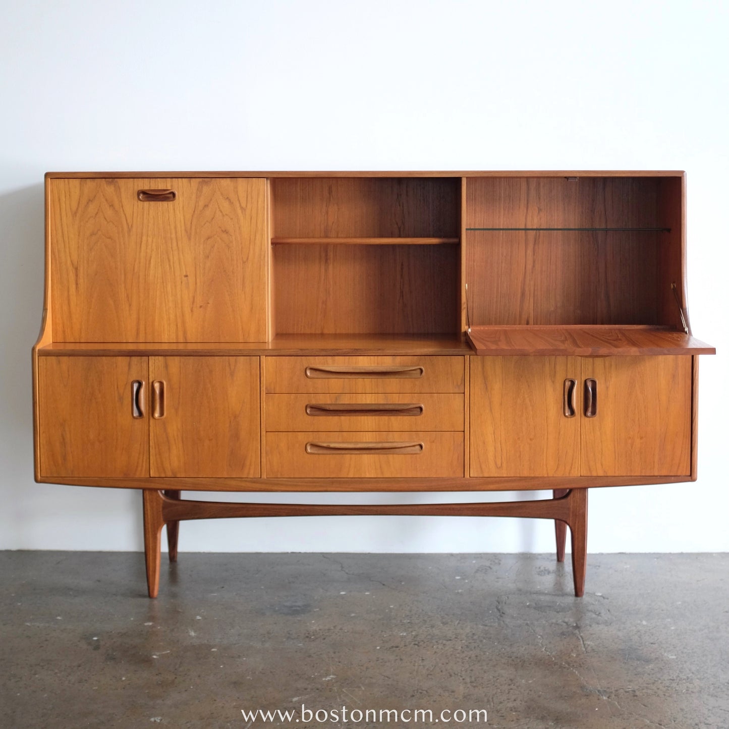 G-Plan "Fresco" Teak Tall Sideboard Designed by V.B. Wilkins