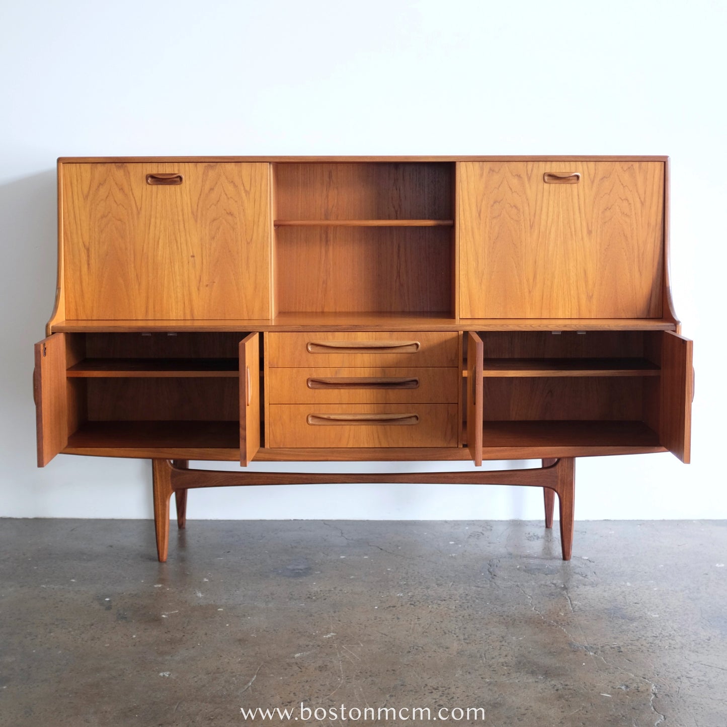G-Plan "Fresco" Teak Tall Sideboard Designed by V.B. Wilkins