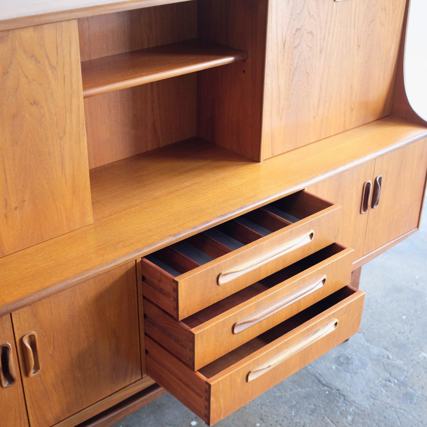 G-Plan "Fresco" Teak Tall Sideboard Designed by V.B. Wilkins