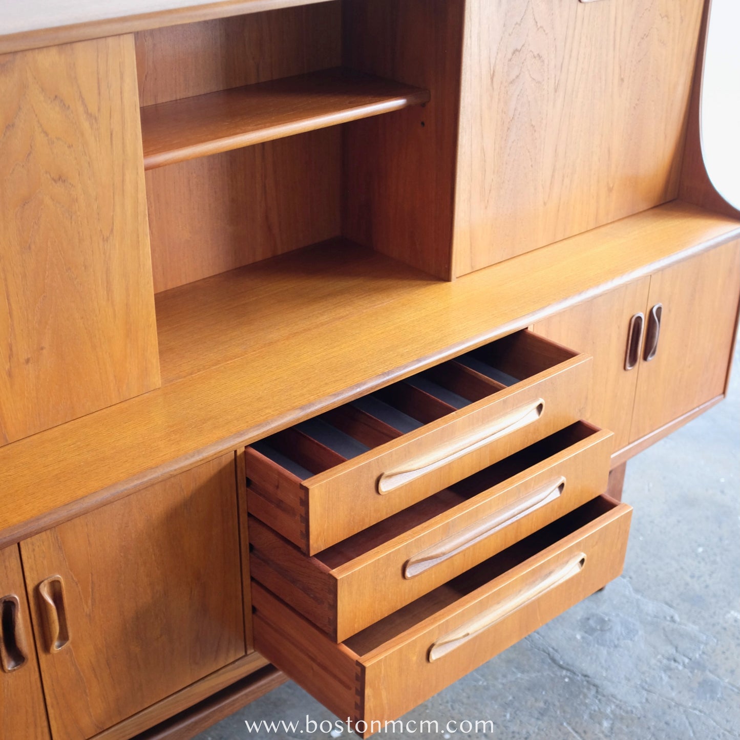 G-Plan "Fresco" Teak Tall Sideboard Designed by V.B. Wilkins