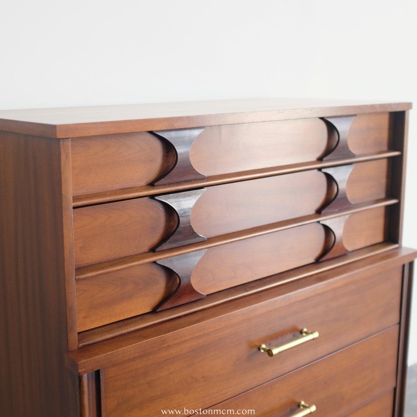 Kent Coffey "Perspecta" Rosewood & Walnut Tall Dresser