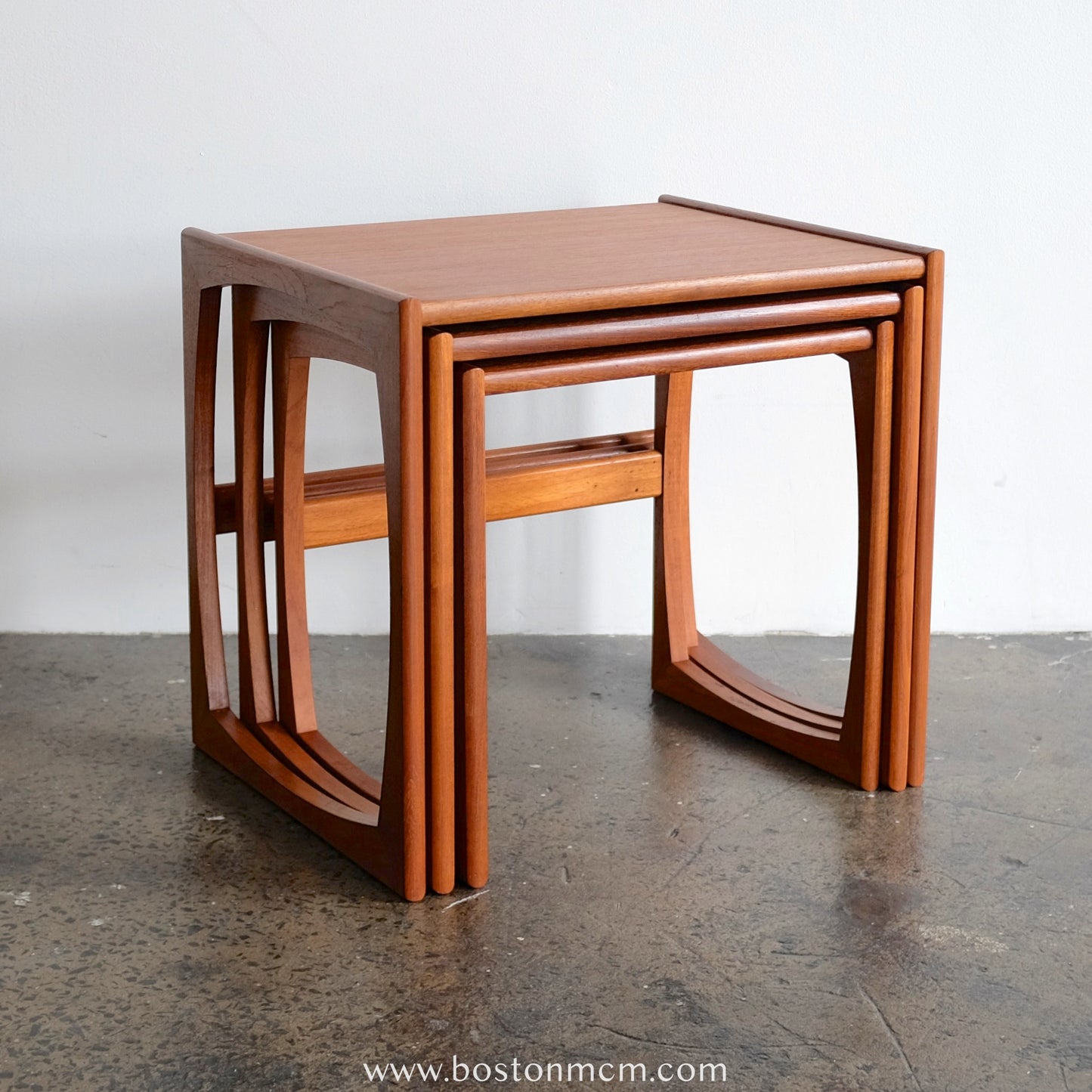 G-Plan "Quadrille" Set of 3 Teak Nesting Tables