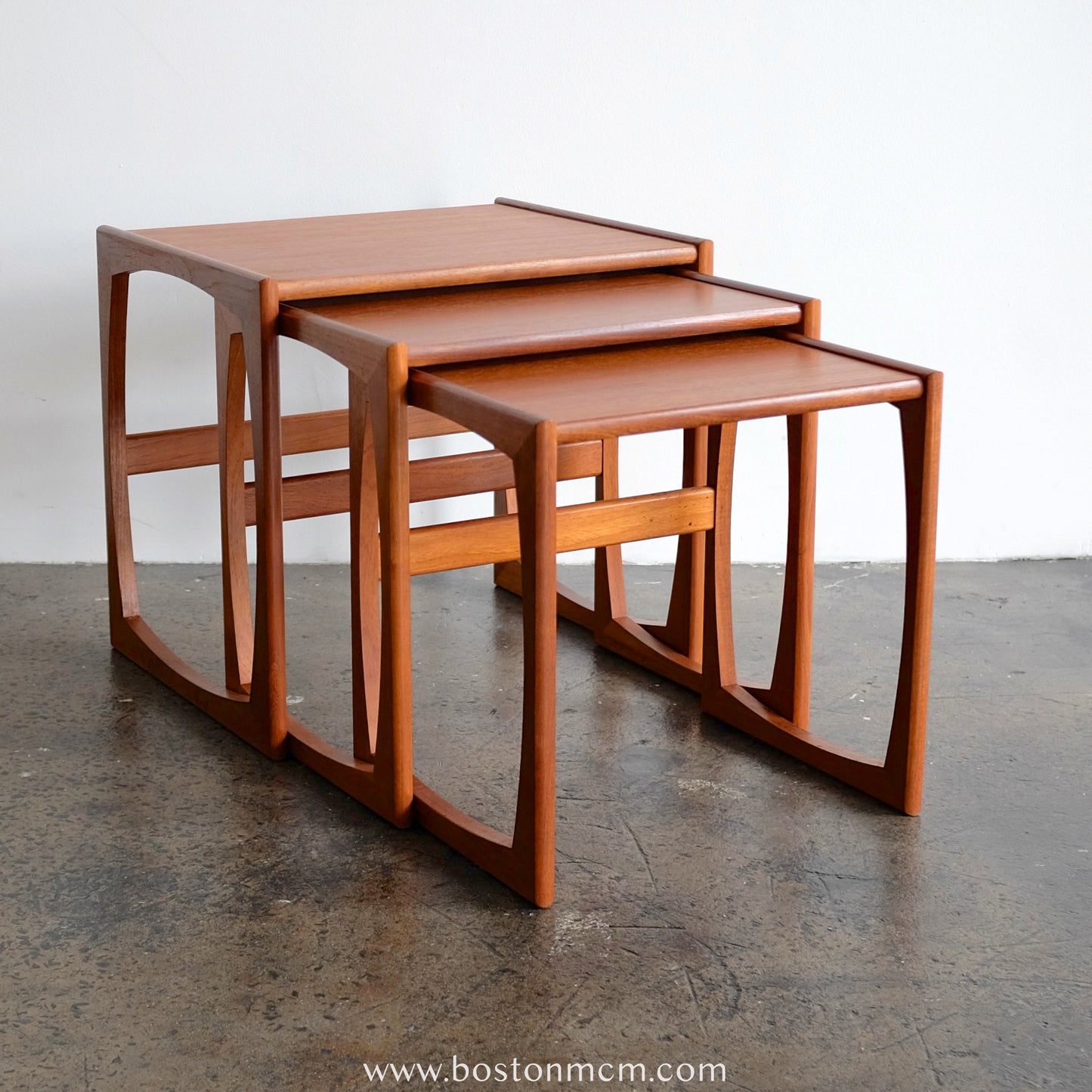G-Plan "Quadrille" Set of 3 Teak Nesting Tables