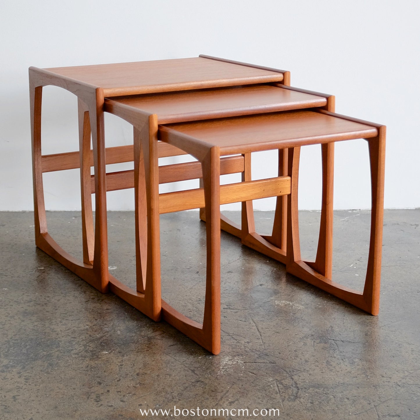 G-Plan "Quadrille" Set of 3 Teak Nesting Tables