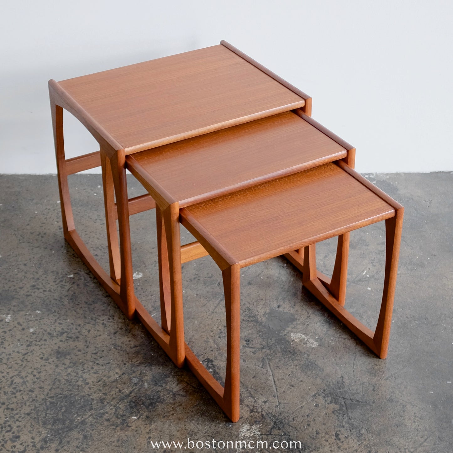 G-Plan "Quadrille" Set of 3 Teak Nesting Tables