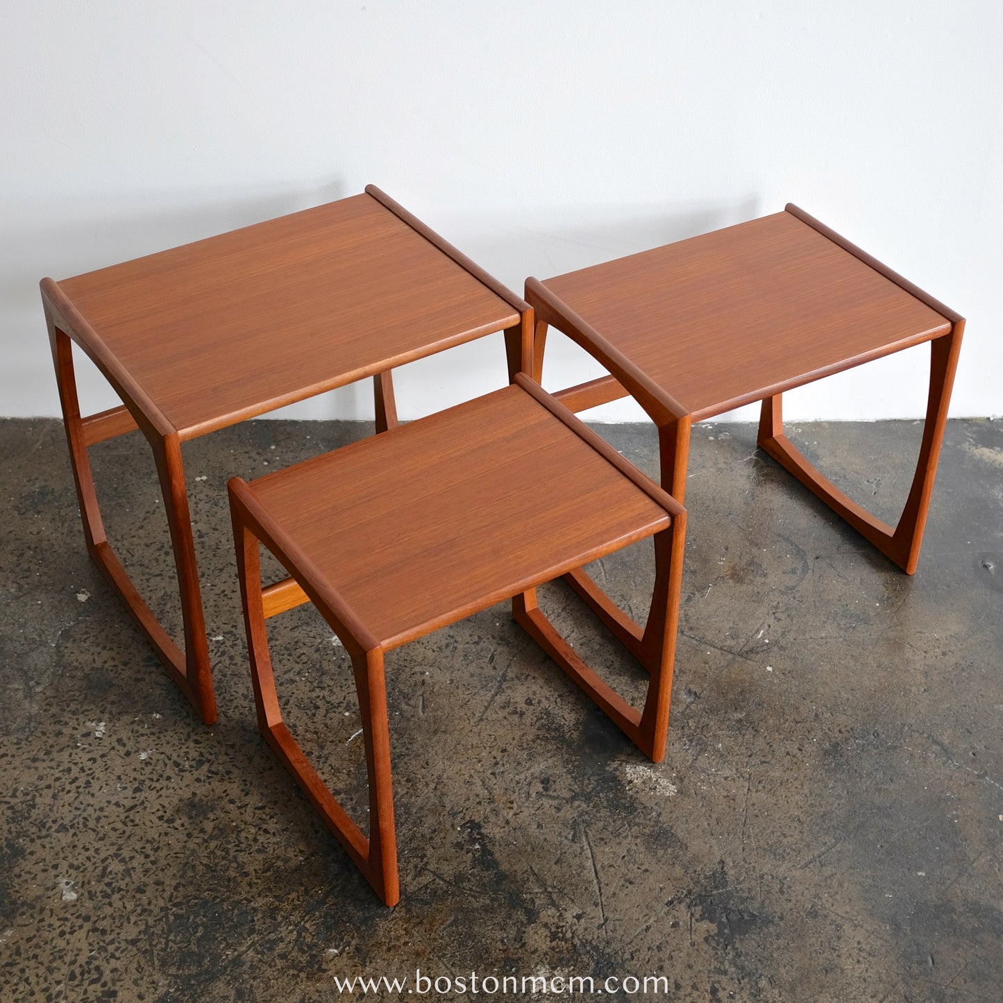 G-Plan "Quadrille" Set of 3 Teak Nesting Tables