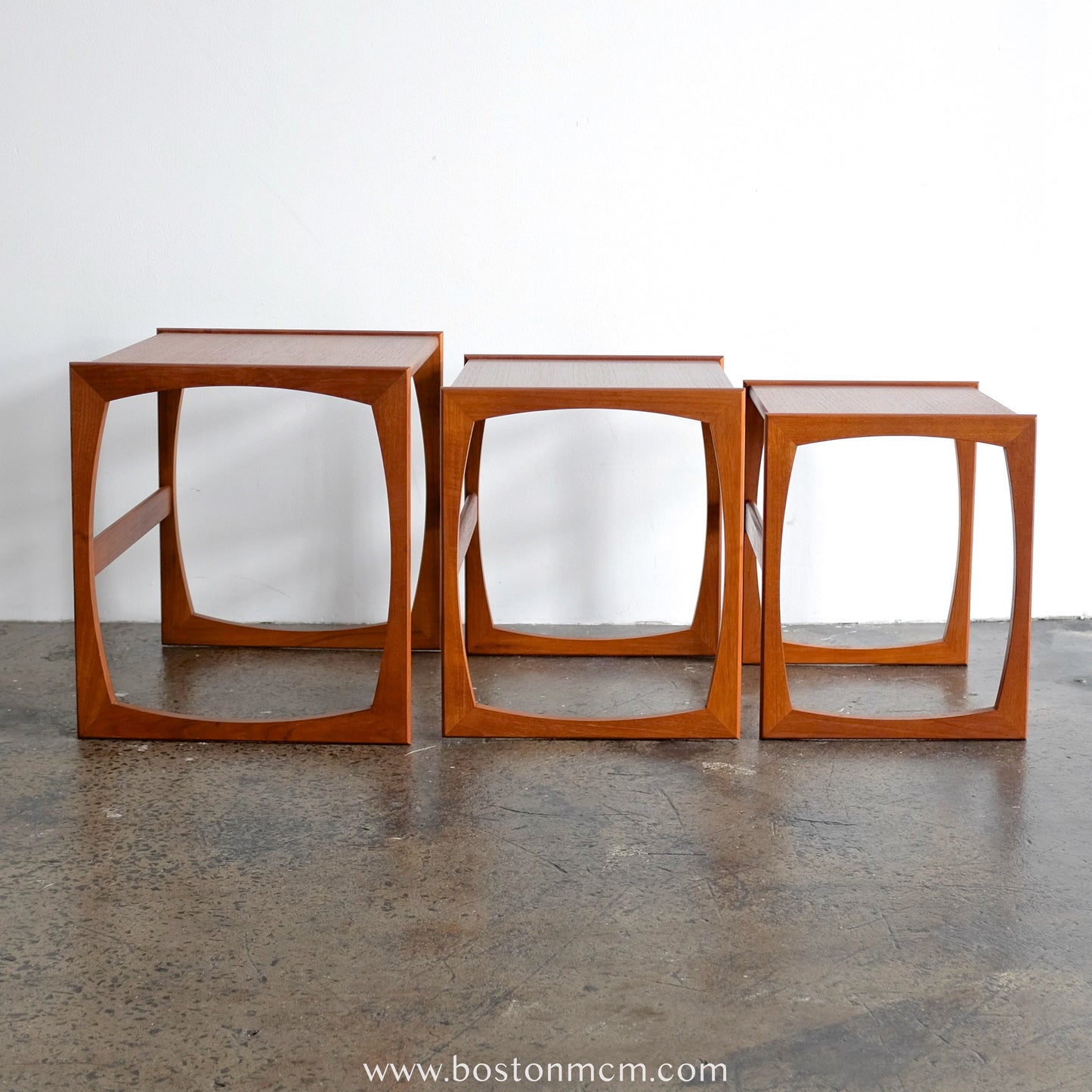 G-Plan "Quadrille" Set of 3 Teak Nesting Tables