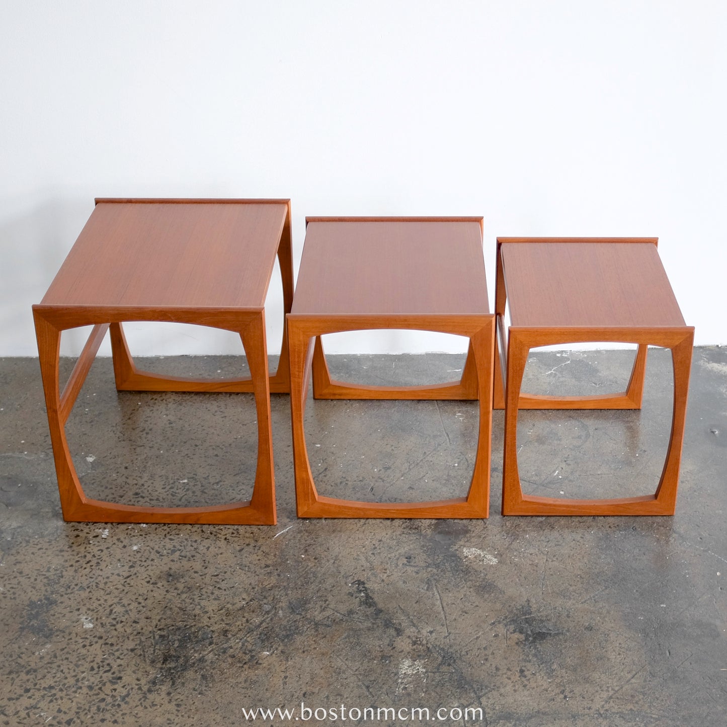 G-Plan "Quadrille" Set of 3 Teak Nesting Tables