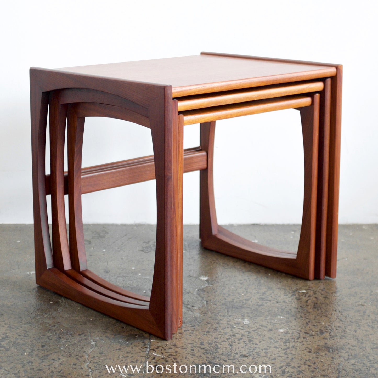 G-Plan "Quadrille" Set of 3 Teak Nesting Tables