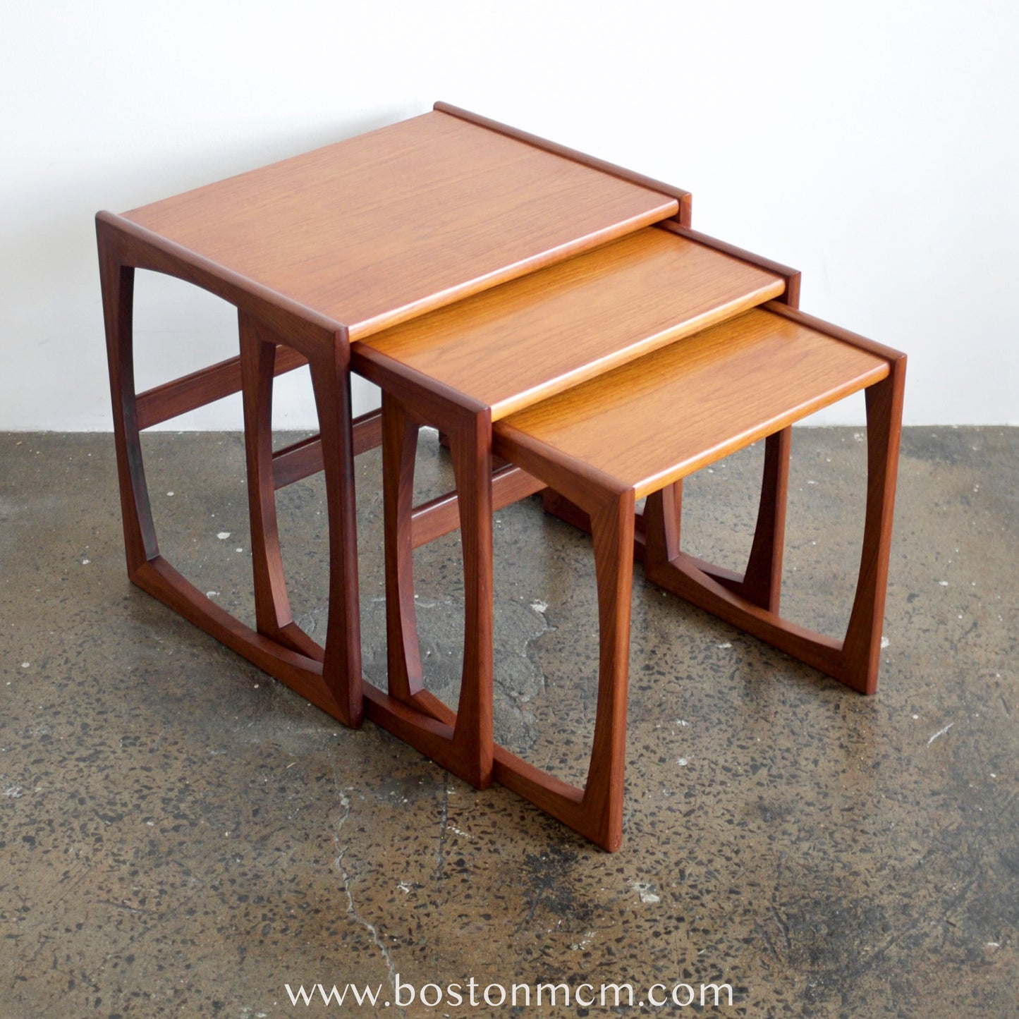 G-Plan "Quadrille" Set of 3 Teak Nesting Tables