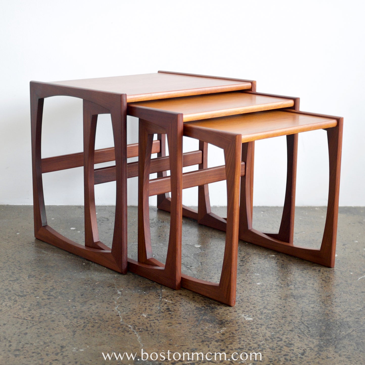 G-Plan "Quadrille" Set of 3 Teak Nesting Tables