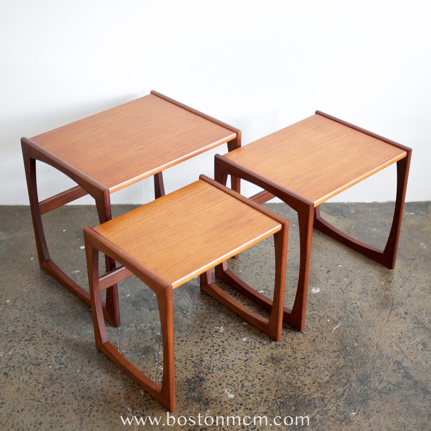G-Plan "Quadrille" Set of 3 Teak Nesting Tables