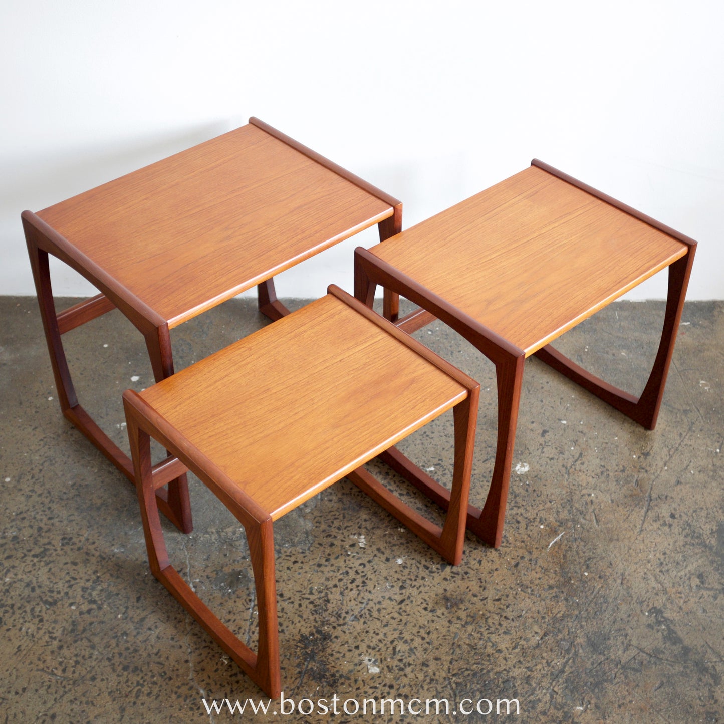G-Plan "Quadrille" Set of 3 Teak Nesting Tables
