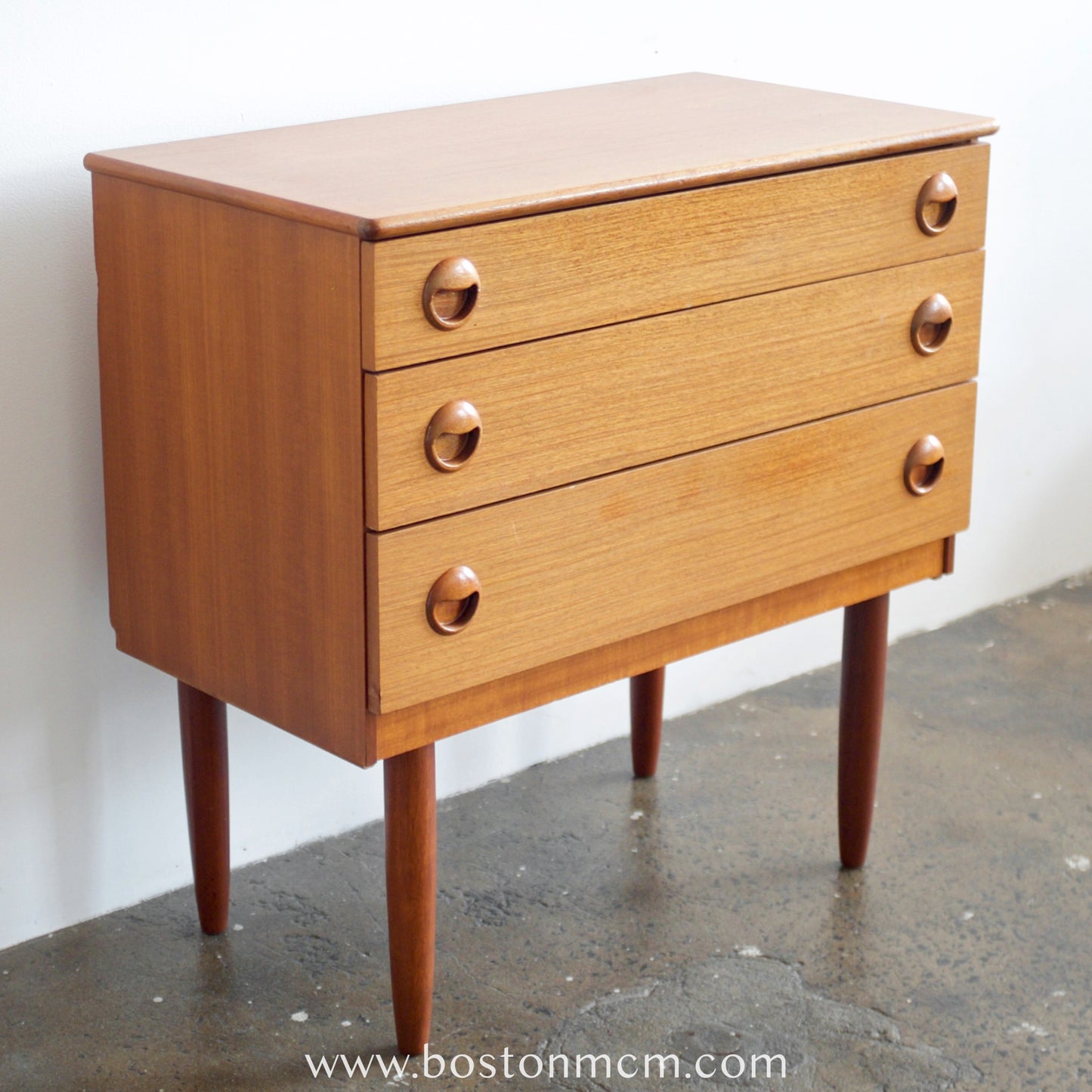 Schreiber Teak 3 Drawer Dresser